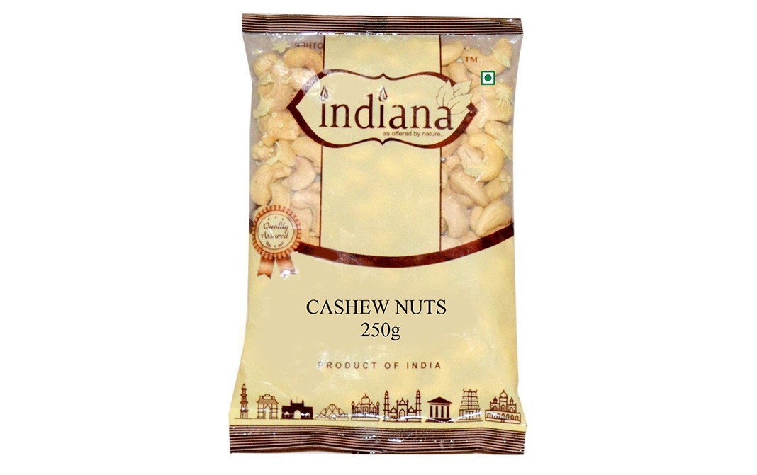 Indiana Cashew Nuts    Pack  250 grams